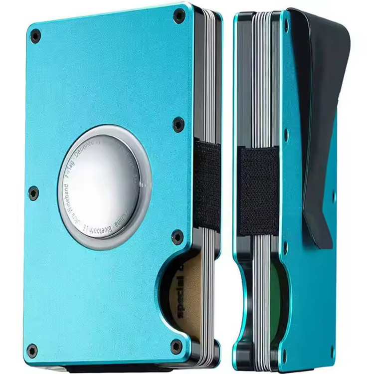 Minimalistisk RFID-pung med indbygget AirTag-holder