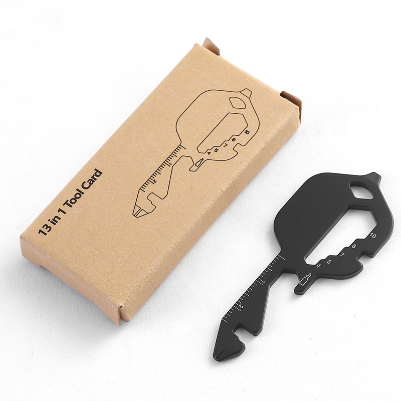 Rustfrit st&aring;l 10-i-1 Multi Tool flaske&aring;bner - EDC