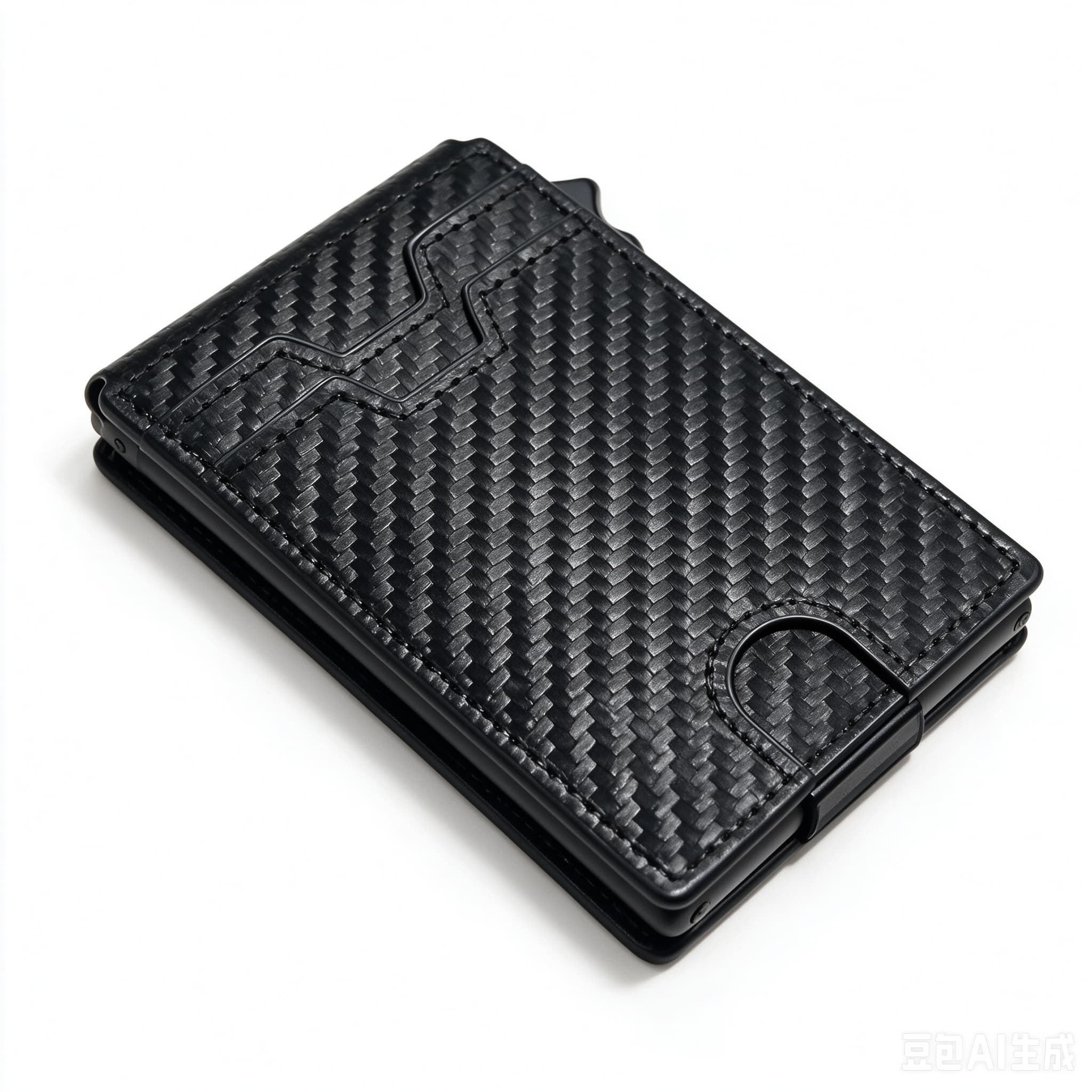 Carbon Fiber RFID tegnebog | Ultralet pop-out kortholder